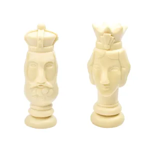 Оптовая продажа, форма для шахматной смолы королевская 3d Король и формы для свечей для шахматного плеера, подарок из эпоксидной смолы