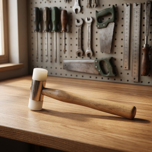 Marteau à tête sphérique en fer avec manche en bois SUNTOOLS/STIPL 429(I) pour le polissage de bijoux, outils de bricolage, tête en nylon de forme irrégulière, fabrication de moules - Product Image 6