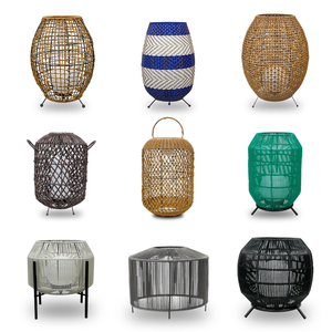 Venta al por mayor decorativa de <span class=keywords><strong>China</strong></span> luces de colores solares jardín al aire libre fiesta en casa decorativa precio competitivo farolillos solares de ratán - Product Image 6