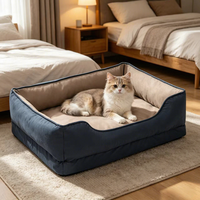 Grenzüberschreitend Exklusiver Kleiner und Mittlerer Hundezwinger, Verschleißfester Wasserdichter Hundesofa, Fellabweisendes Hundebett, Abnehmbar und Waschbar