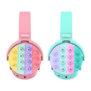 Audífonos JKK Po-950 con Diseño de Burbujas <span class=keywords><strong>Pop</strong></span> It, Auriculares Divertidos para Aliviar el Estrés - Product Image 4