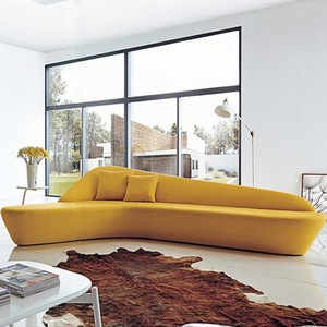 Canapé d'angle en velours et cuir de veau personnalisable pour le bureau, idéal pour les réunions d'affaires, les négociations, les salles d'attente et les espaces de réception - Product Image 4