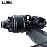 Vente directe usine – Suspension à bogies robustes à quatre essieux en acier haute résistance à deux lignes pour remorque de camion