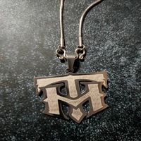 Collier avec pendentif personnalisé en acier inoxydable 316 plaqué or 18 carats, avec logo personnalisé