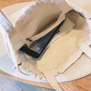 <strong>Custom</strong> Logo New Design <strong>Canvas</strong> <strong>Backpack</strong> With Pockets Cotton Travel &amp; Shopping Tote Bags - Product Image 5