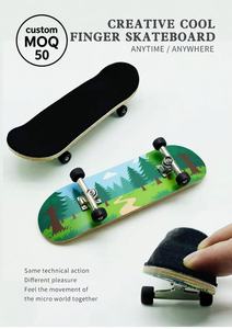 <span class=keywords><strong>Finger</strong></span> Skateboards en érable de 30 mm, fabriqués à la main, personnalisables, disponibles en OEM, pour collection - Product Image 3
