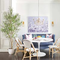 FEELEAD Arbre d'olivier artificiel réglable de 2,1 m en soie, en pot, avec branches d'olivier naturelles et feuilles réalistes pour la décoration intérieure de la maison et du bureau