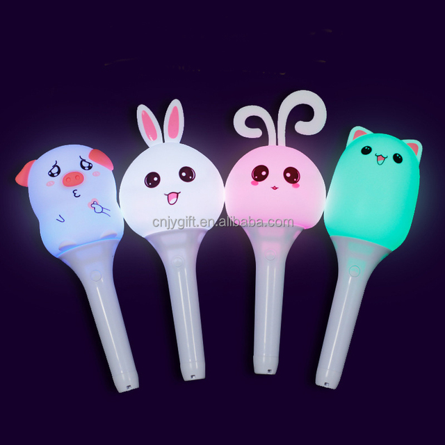 Customized Lovely Design Light Stick LED Glowing Cartoon Hand Wand Concert Rabbit Kpop Lightstick