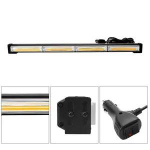 Multi-Size Model Car LED Light Bar COB Flashing Lights Truck Grille Warning Light Engineering Roof Strobe Off-Road Lamp