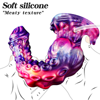 Dildo en silicone pour chien, modèle Monstre Fantastique, doux et épais, avec ventouse anale en forme de tentacule, Grand Dragon, Alien Géant, Animal Géant, Caractéristique Spéciale