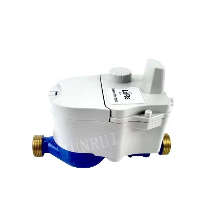 Wireless LoRaWAN Prepaid Digital Water Meter Ultrasonic Flow Meter IP68 OEM JUNRUI Brass DN20mm