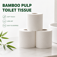 Papier toilette en bambou Qixing OEM ODM, 10 rouleaux, en pure pâte de bambou, jetable, doux, 3 plis, haute ténacité, sans peluches, absorbant