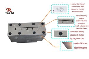 قوالب ذات أشكال شريط مطاطي للقفل، قوالب ذات رؤوس لتثبيت القوالب المعدنية من البولي فنيل كلورين لينة وقابلة للكبس والماء - Product Image 4