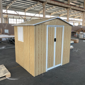 China Groothandel Fabriek Tuinhuisje met Ramen, Piekdak, Opslag, Buiten, Nieuw Design, Houtnerf, Tuinhuisje voor Buiten - Product Image 5