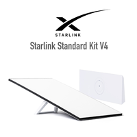 Kit Standard SpaceX Starlink V4 Génération 3 – Antenne Satellite Numérique en Aluminium, Routeur WiFi 6, Internet Haut Débit à Faible Latence, Mini