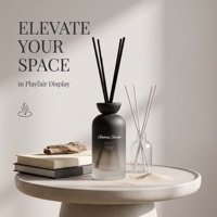 Diffuseur de parfum d'ambiance de luxe avec bâtonnets, formule exclusive à base d'huile pour une diffusion longue durée, logo personnalisé