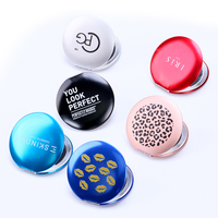 Miroir de maquillage compact personnalisé de marque célèbre, pliable et personnalisé, pour cadeau personnalisé