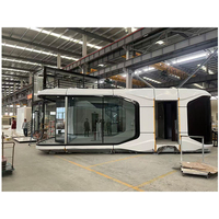 Maison Capsule Spatiale Modulaire Écologique Moderne avec Chambre, Cuisine, Salle de Bain, Structure en Acier Léger, Longue Durée de Vie, Bâtiment de Bureau, Bureau à Domicile