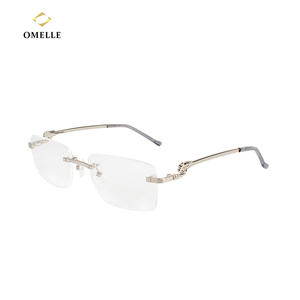 Montature per Occhiali Senza Bordi Semplici in Bulk - Design Unisex con Aste in Metallo e Costruzione Senza Telaio con Lenti Dimostrative - Product Image 1