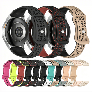 Correa de <span class=keywords><strong>reloj</strong></span> de silicona delgada con estampado de leopardo 12mm 16mm 18mm 20mm 22mm - Product Image 2