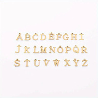 Collier à pendentif en acier inoxydable avec chaîne en forme de trombone et boucle OT, 26 lettres, unique et polyvalent, tendance