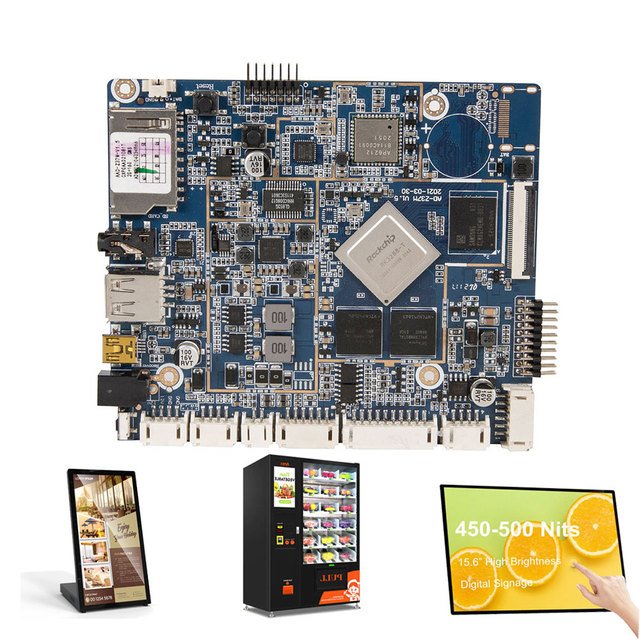 Android Commercial Display Motherboard PCBA RK3288 Quad-core for Industrial/Medical/Retail