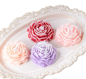 Bougie parfumée à la pivoine faite à la main, bougie décorative d'aromathérapie pour mariage, anniversaire, cadeau, décoration de table, vente en gros - Product Image 1