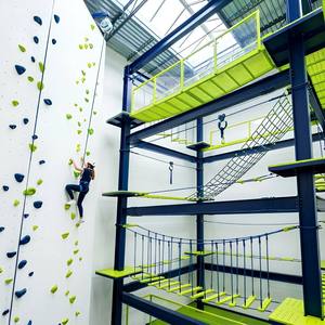 <span class=keywords><strong>Mega</strong></span> Parque de Aventuras Interior |   Parque Infantil Modular Interior de Más de 1200 m² con Toboganes Gigantes, Circuito Ninja, Muro de Escalada y Zona de Trampolines - Product Image 4