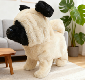 Yumuşak peluş elektrikli oyuncak köpek yavrusu, çocuklar ve evcil hayvan oyuncak olarak uygun, yürüyebilir ve havlayabilir gerçekçi bir köpek yavrusu. - Product Image 2