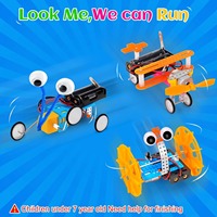 Kit de robotique STEM 6 Set d'expériences scientifiques Activités de projet Jouets Robot éducatif Jouets d'ingénierie scientifique Kits scientifiques