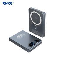 Power Bank Magnetik 10000mAh dengan Bodi Tipis 11.5mm, Layar TFT, Pengisian Daya Nirkabel 15W, Pengisian Cepat PD 20W, dan Baterai Semi-Solid