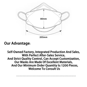 Alta calidad Blanco azul no tejido desechable <span class=keywords><strong>Color</strong></span> Kf94 máscara Corea Kf94 máscara facial 4ply no tejido máscara de forma de Kf94-Fish - Product Image 3