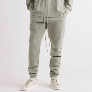 SS22シーズン8 ラグジュアリーヒップホップ グラフィックカスタム 100％コットン トラウザー ESS ジョガー フロッキングレター プルオーバースウェットパンツ カジュアルウエスト - Product Image 3