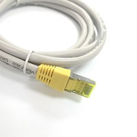 Kabel Patch Cord Cat6 STP Konduktor Tembaga CCA Kabel Jaringan PVC Kuning LSZH PE Jacket RJ45 8P8C Model FX-CT11-C6-STP-2M