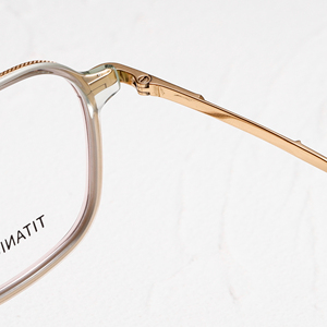 Gafas de Titanio con Montura Completa Rectangular, Unisex, Ligeras, para Corrección de la Visión, para Adultos, Color Sólido - Product Image 4