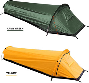 เต็น<span class=keywords><strong>ท์</strong></span>ผ้าใบกันน้ำแบบเดี่ยวสำหรับตั้งแคมป์ ที่พักส่วนตัว พร้อมถุงนอน โครงสร้างแบบห้องนอนเดียว - Product Image 5