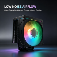 6H120BSX1 Digital Temperature Display CPU Air Cooler High Performance ARGB PWM Fan Quiet Fit Intel LGA 1700 1200 AMD AM5 AM4