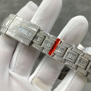 Relojes Mecánicos de Diseño de Alta Gama con Movimiento Seagull de China, 41 mm, Reloj Completamente Adornado con Diamantes, Moissanita o Zirconia - Product Image 6