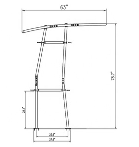 T-Top robuste pour bateau, option abordable pour les bateaux de petite à moyenne taille - Product Image 4