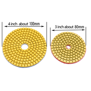 Tùy chỉnh 3inch/4inch Vòng Kim Cương sửa chữa sàn ướt máy xay đánh bóng Pads đối <span class=keywords><strong>Granite</strong></span> Marble 10 mét New OEM - Product Image 6