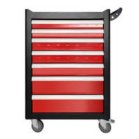 Chariot à outils en acier SPCC à sept niveaux, étagères épaissies, roues robustes, chariot de rangement mobile pour atelier, poignée OEM, directement de l'usine