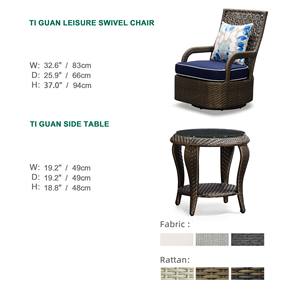 Conjunto de Sofás de Jardín Modernos de Mimbre y Aluminio Impermeables para Exteriores - Muebles de Lujo para Casa de Campo, Apartamento, Patio - Product Image 2