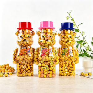 <span class=keywords><strong>Palomitas</strong></span> de Maíz Dulces Sin Grasas Trans en Botella Grande de 280g con Forma de Oso |   Comida para Fiestas y Noches de Cine - Product Image 1