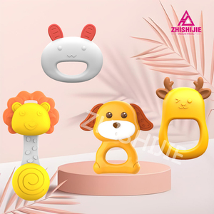 Meilleurs hochets et jouets à mâcher en plastique pour bébés, jouets gonflables - Product Image 4