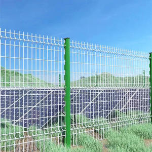 3D прозрачный изогнутый забор для дома декоративная Черная пышная сварная сетка для сада с ПВХ покрытием со стальным и железным каркасом - Product Image 2