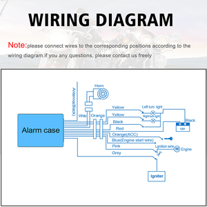 오토바이 용 12v 오토바이 경보 도난 방지 경보 키트 - Product Image 6