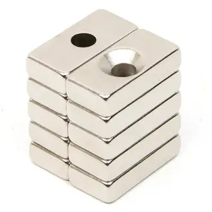 Saldatura industriale 12x12x3-M4 blocco neodimio svasato magnete per la vendita