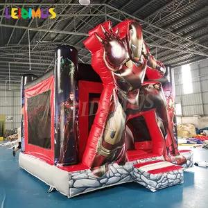 キッズパーティーレンタルインフレータブルアイアンバウンサーマンジャンパージャンピングバウンシーキャッスルバウンスハウス