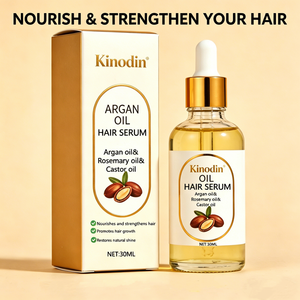 KINODIN Siero Vegano Naturale per Capelli con <span class=keywords><strong>Olio</strong></span> di Argan, Nutriente e Rinfrescante, Riparatore, Cura del Cuoio Capelluto, Idratante e Lenitivo - Product Image 2
