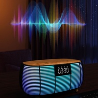 Nouvelle Enceinte Karaoké Multifonctionnelle Exclusive Transfrontalière avec Son Hi-Fi V5.3, Recharge Sans Fil, Horloge et Alarme de Bureau